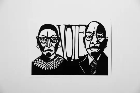 "Ruth Bader Ginsburg + John Lewis Vote" Postcard