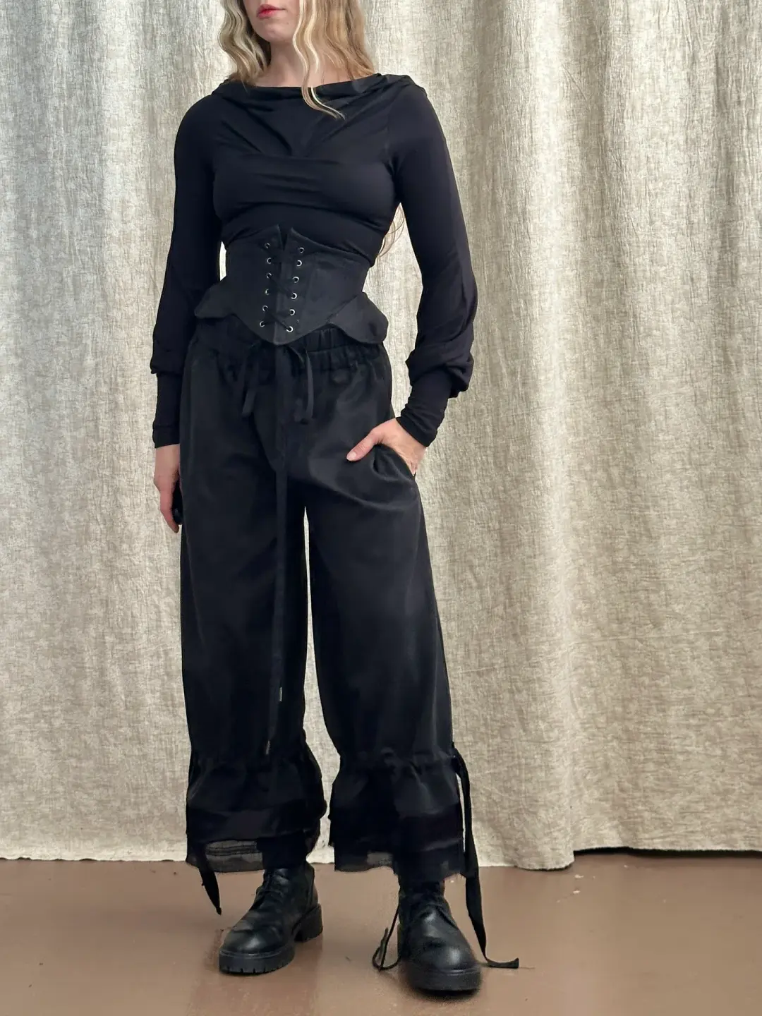 FW '26: Severina Corset Belt in Heavy Linen (Pre-Order)