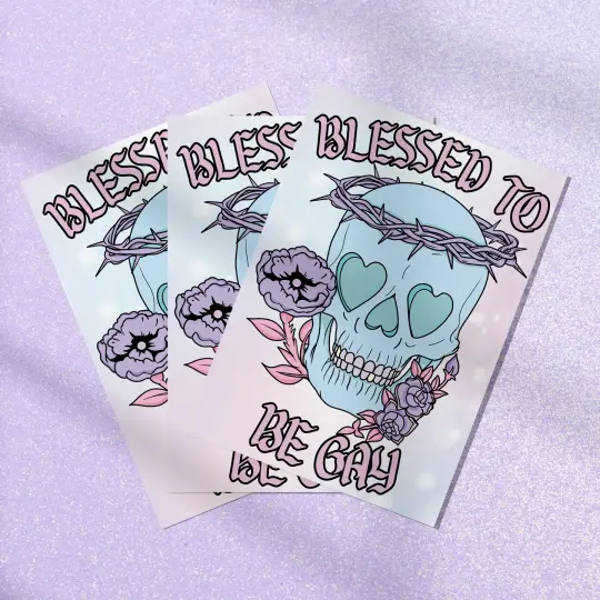 Blessed To Be Gay Art Print