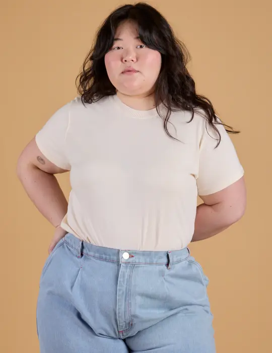 The Organic Vintage Tee - Vintage Off White