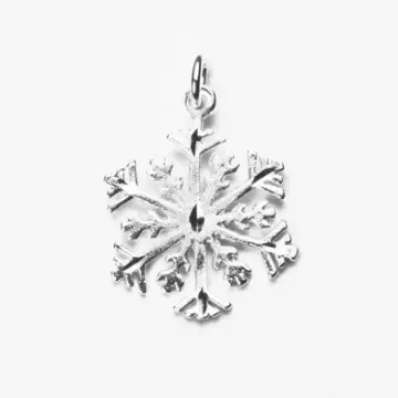 Frosty Snowflake Sterling Silver Pendant