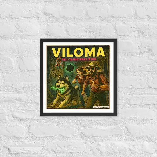 VILOMA: Part 1 - The Ghost Beneath the Altar Comic Art Framed Print | Multiple Sizes!