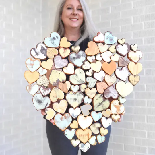 Heart of Hearts Wood Art