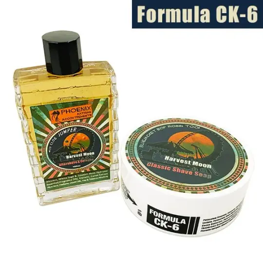 Harvest Moon Artisan Shaving Soap & Aftershave Bundle Deal | Ultra Premium CK-6 Formula | A Phoenix Shaving Classic!