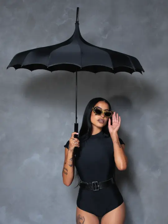 PRE-ORDER - Gothic Umbrella in Black