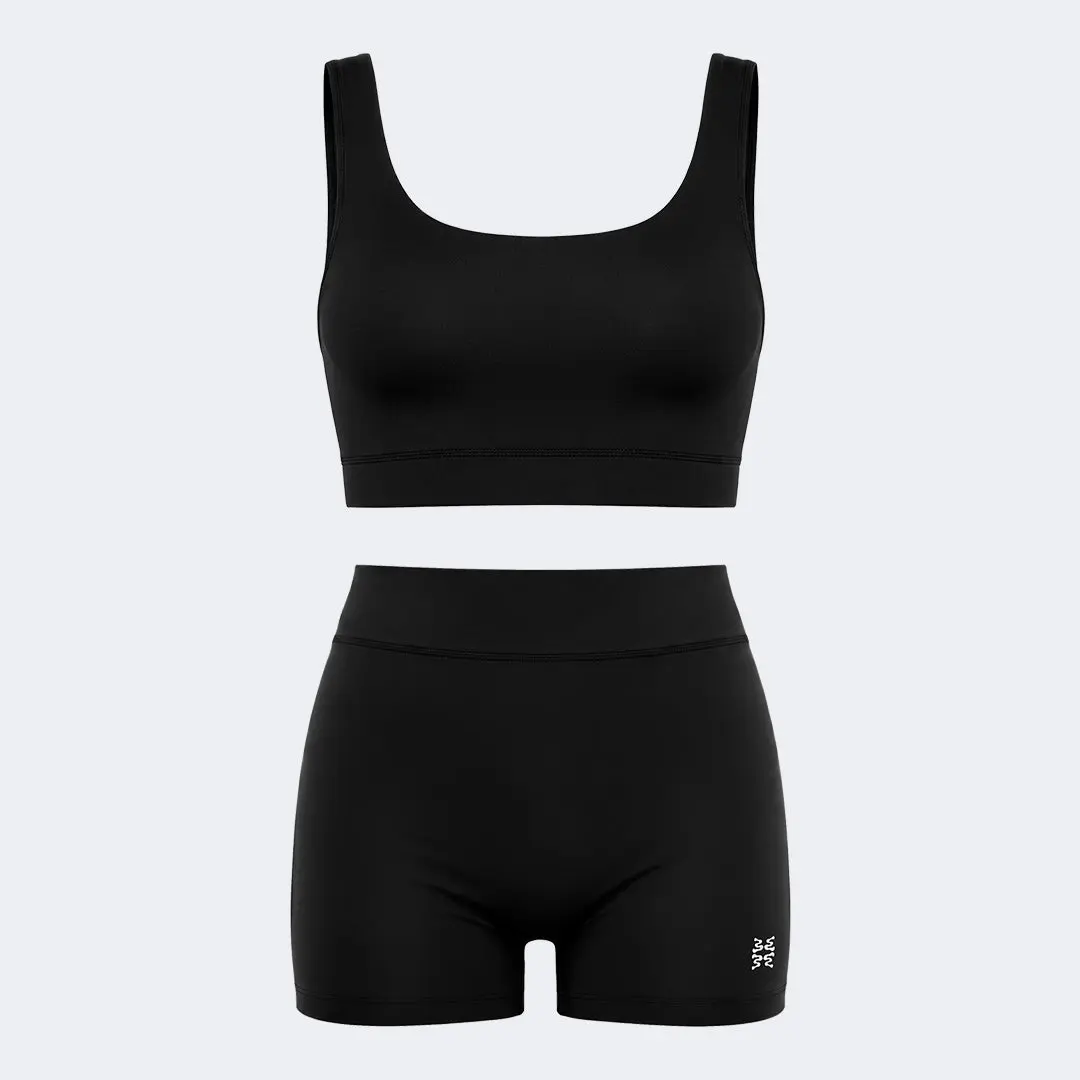 Swim Set Star High Waisted Boss Jet Black