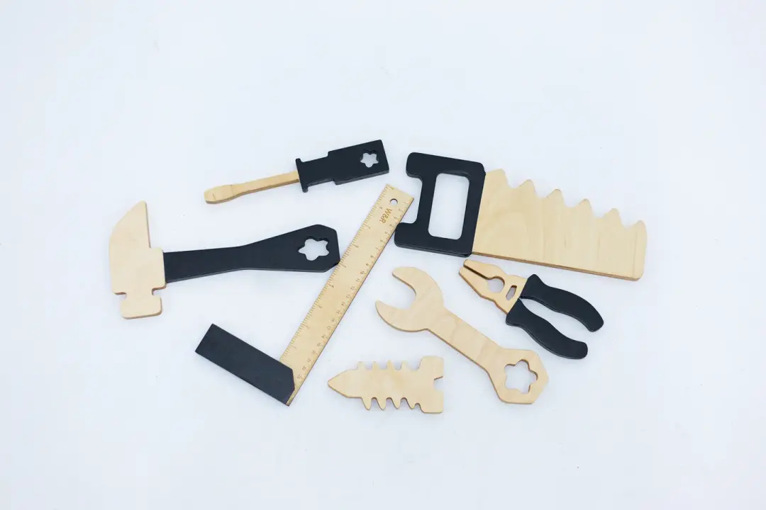 Wooden Toy Tool Box Set
