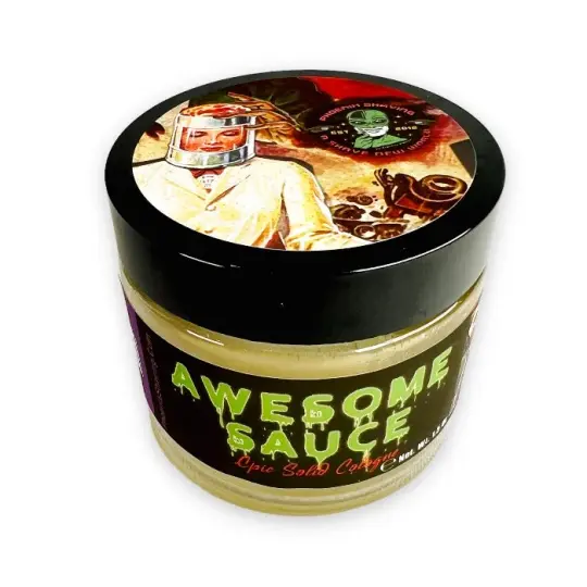 Awesome Sauce Solid Cologne | Contains Prickly Pear Oil | Homage To An Italian Barbershop Classic!