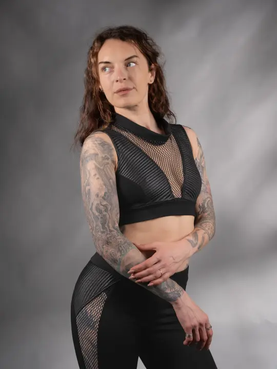 CP Black crop top