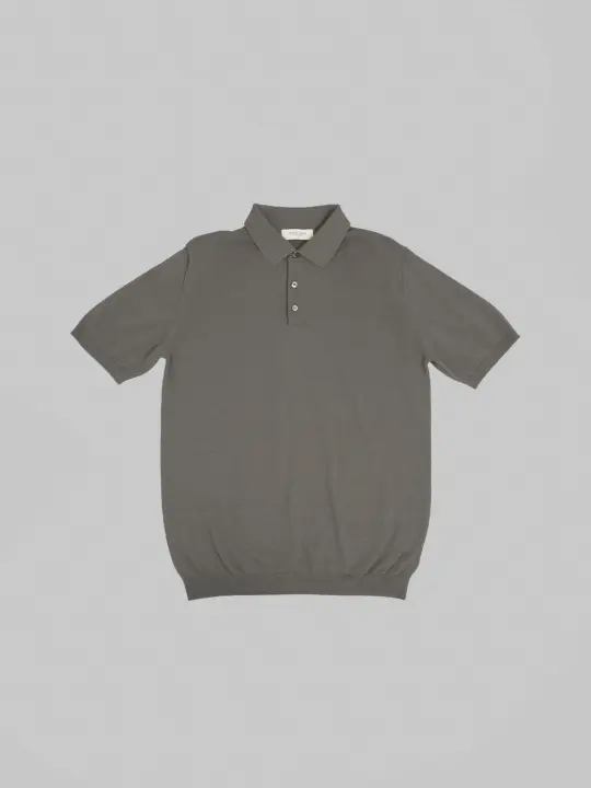 Mooncastle 12G Ice Cotton Polo Charcoal