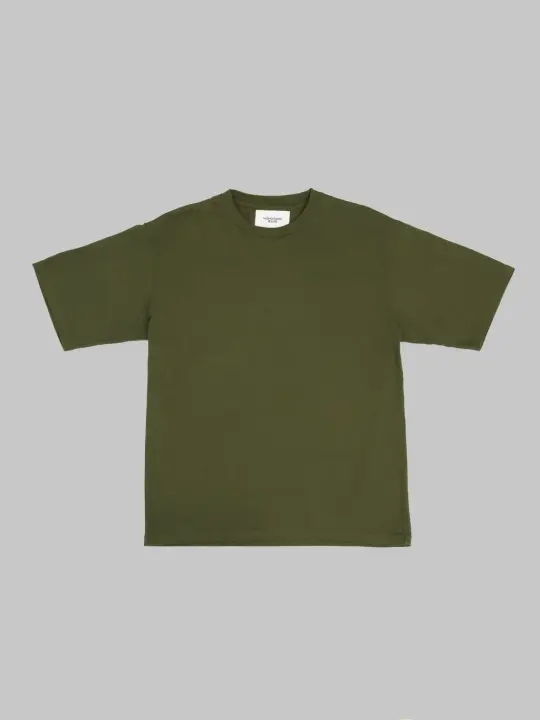 Momotaro Jeans MMTS6029 Zimbabwe Cotton Botanical Dyed T-Shirt Green
