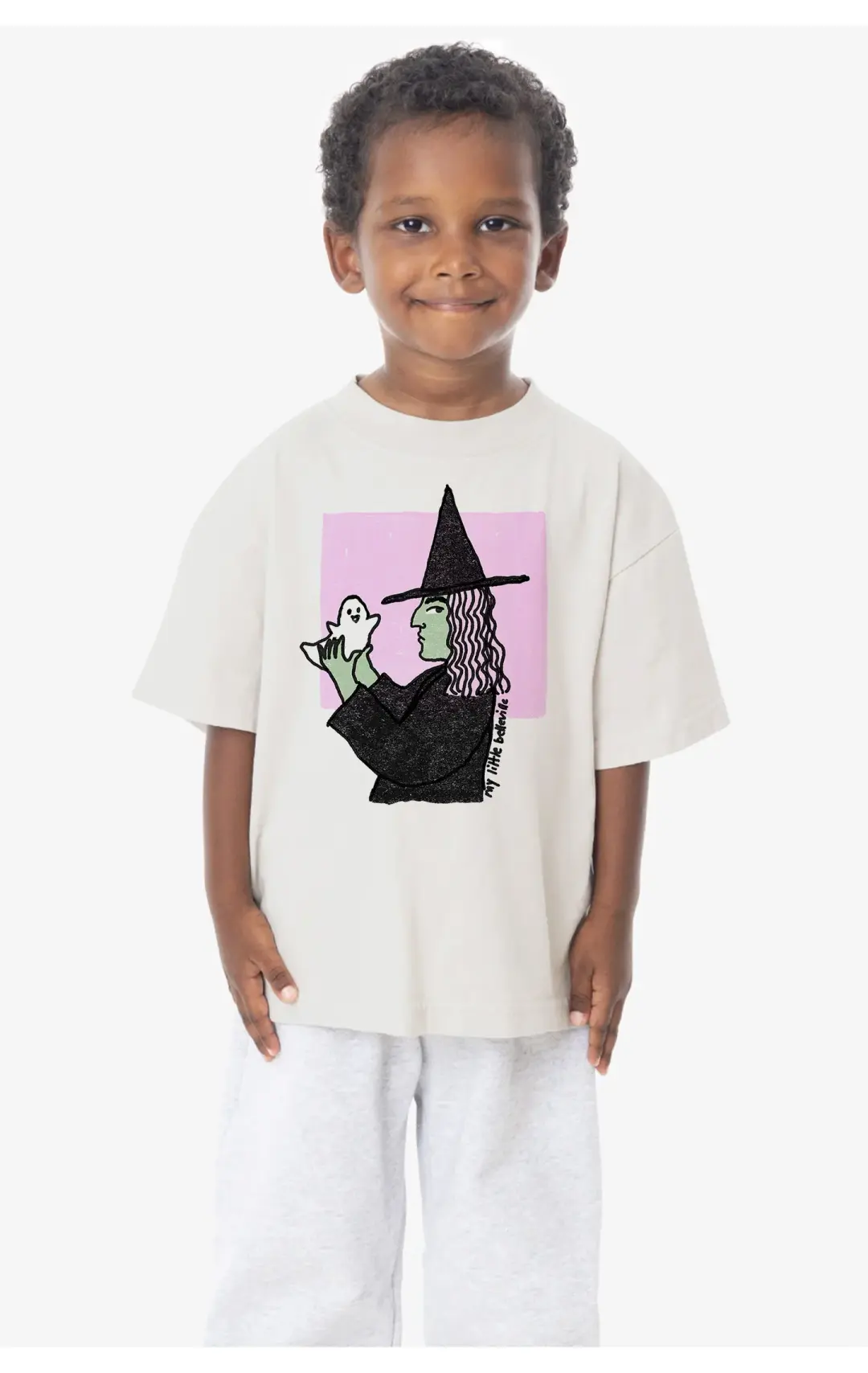 Kids Witch + Baby Ghost Tee