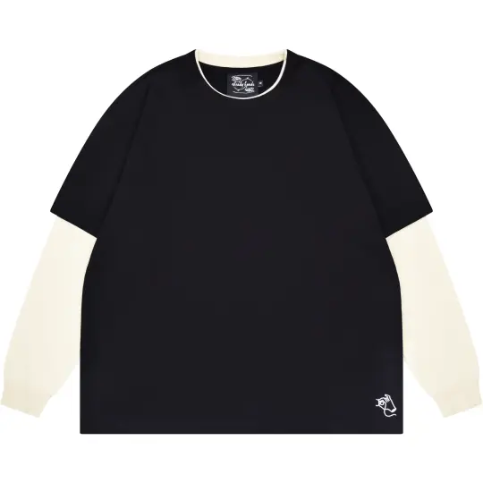Layered Waffle Knit Long Sleeve