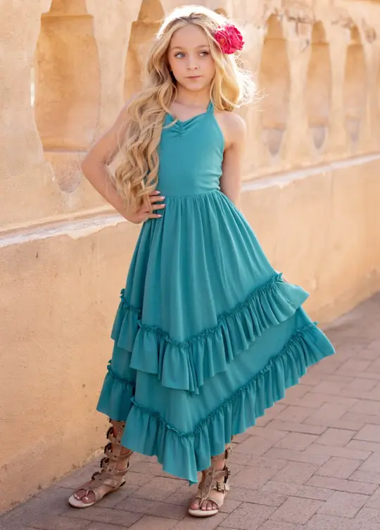 Jenny Dress in Bright Teal