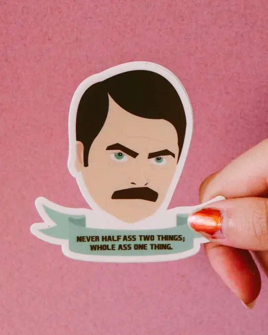 Ron Swanson Sticker