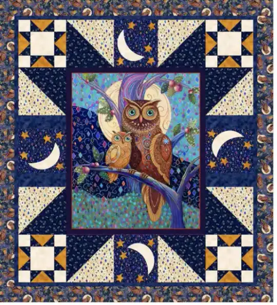 Hoot At The Moon Quilt Pattern