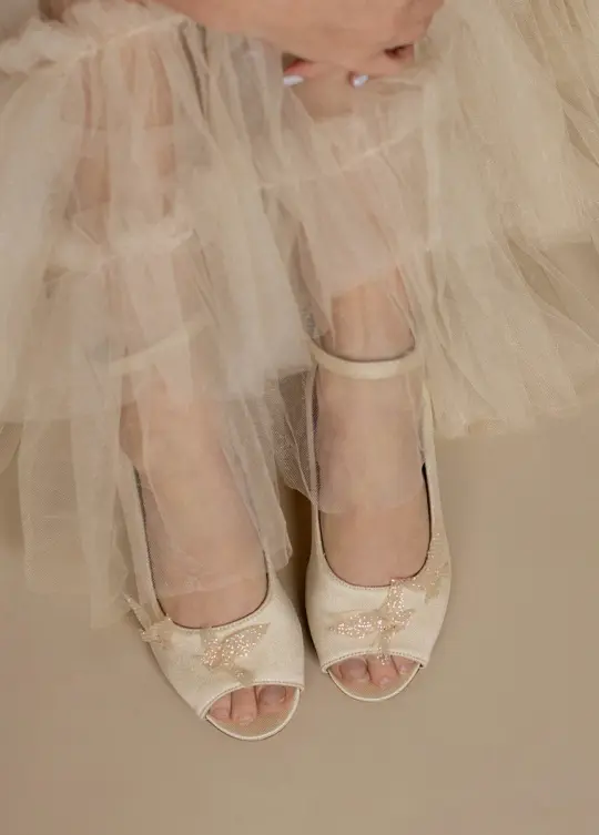 Valeria Heels in Cream
