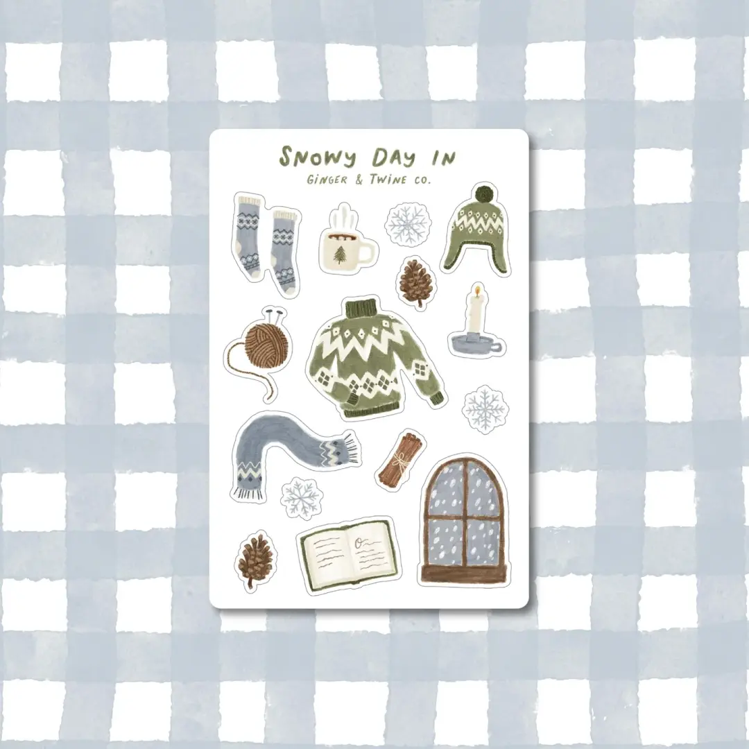 Snowy Day In Sticker Sheet