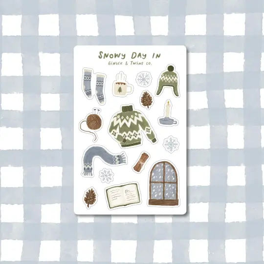 Snowy Day In Sticker Sheet