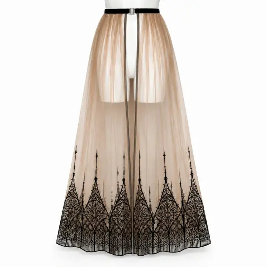 CATHEDRAL OVERSKIRT (NUDE)