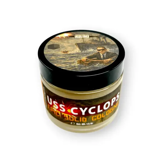 USS Cyclops Solid Cologne | Contains Prickly Pear Oil | A High Strangeness Mystery & Phoenix Shaving Original!
