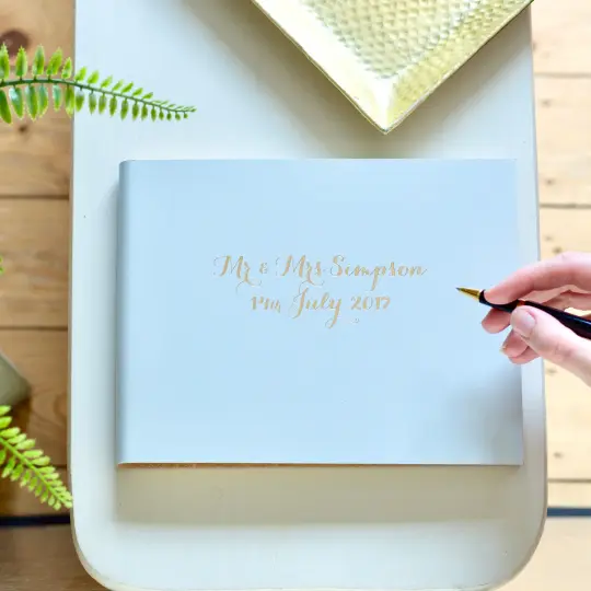 Leather Guest Book - 'Design Your Own', Totally Customisable