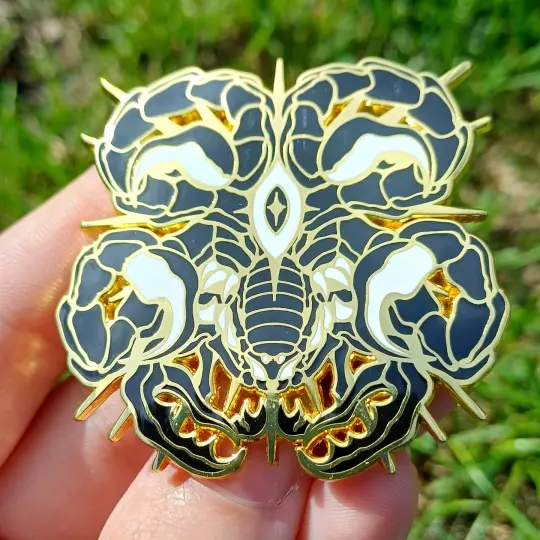 Celestial Scorpion Gold Enamel Pin