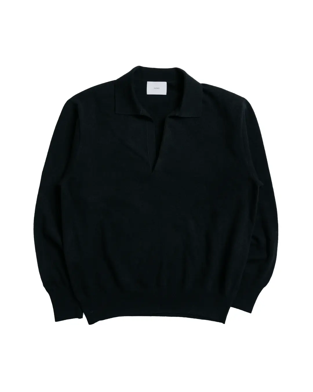 ssstein Extra Fine Wool Knit Skipper Black
