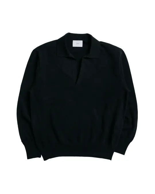 ssstein Extra Fine Wool Knit Skipper Black