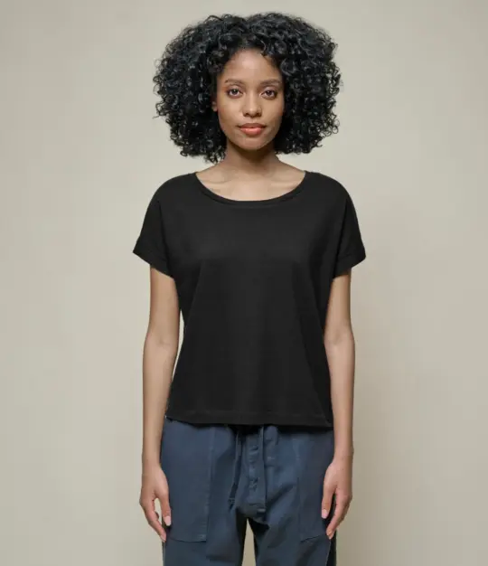 Linen-Cotton Relxed Fit Women's T-Shirt