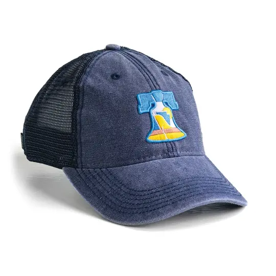 The Liberty: Pennsylvania Hat | Low-Profile Snapback Trucker Liberty Bell Patch Hat