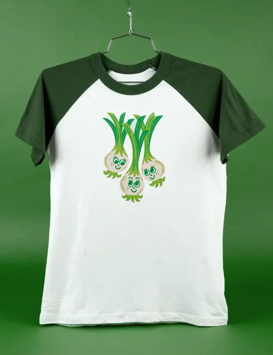 Produce Raglan Tee - Scallions *FINAL SALE*