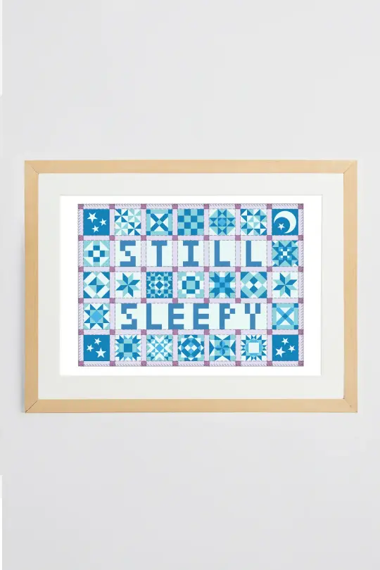 Still Sleepy Patchwork Print