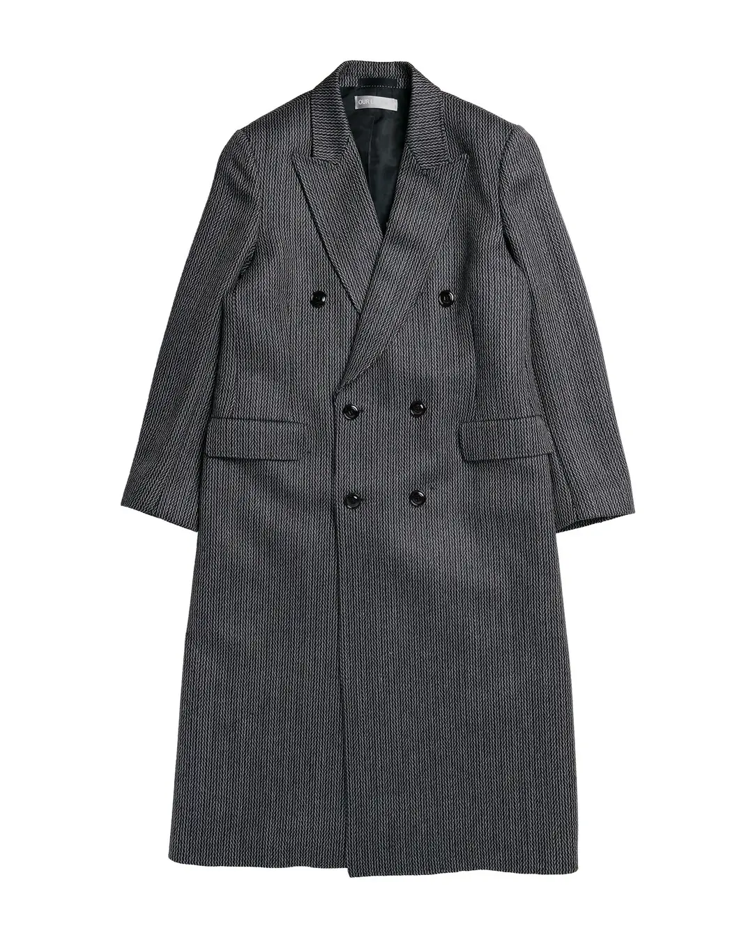 Our Legacy Extended Whale Coat Ledger Wool Broken Herringbone