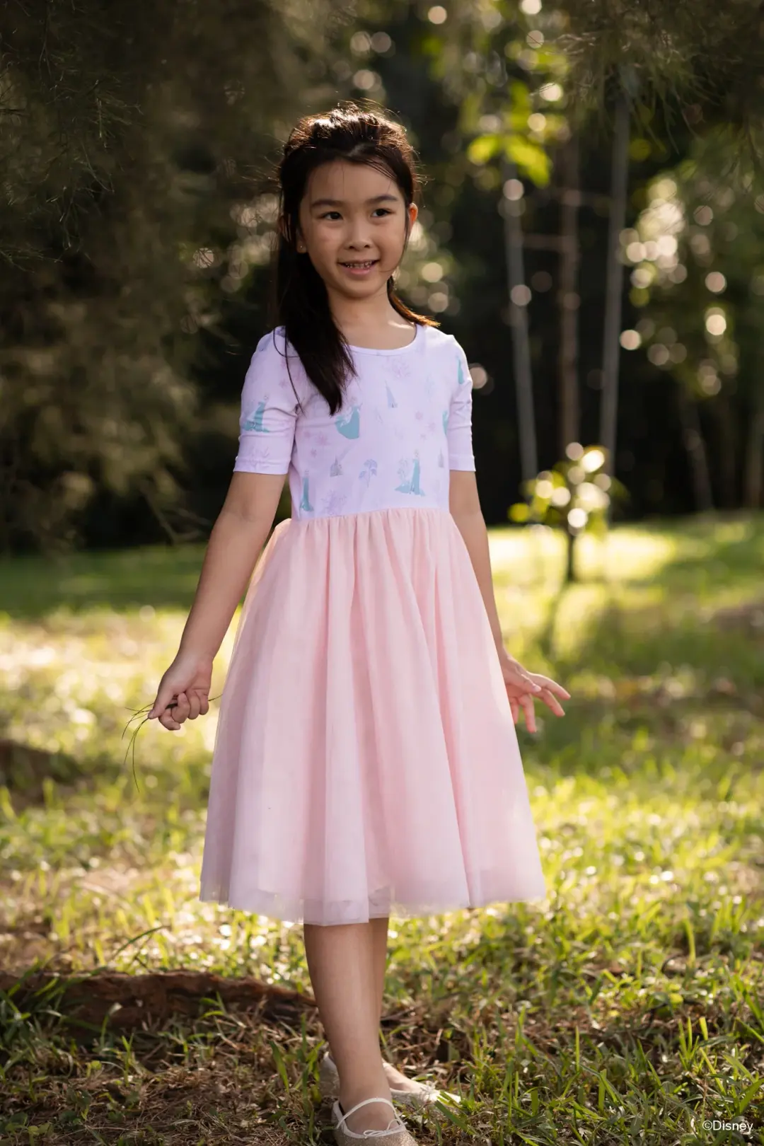 Lyla Dress - Peach Floral Elsa