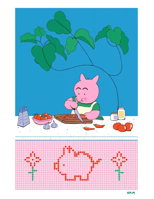 "Let ’em cook" Art Print