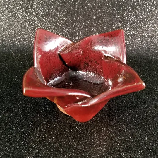 Scarlet Swirls Offering Bowl