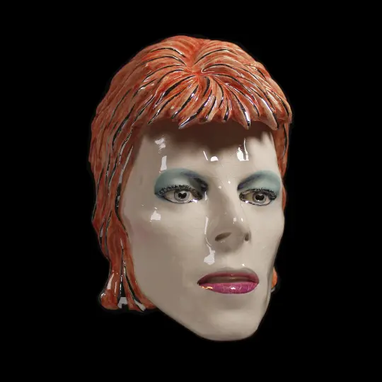 'Life On Mars' Painted Ceramic Face Sculpture (Pre-Order)