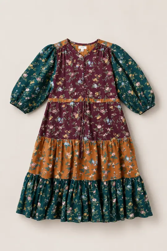 Mini Harlowe Dress in Elysian Vine