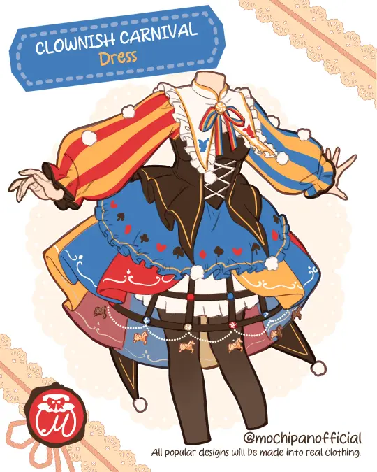 (Interest Check) Clownish Carnival Dress (In Development)