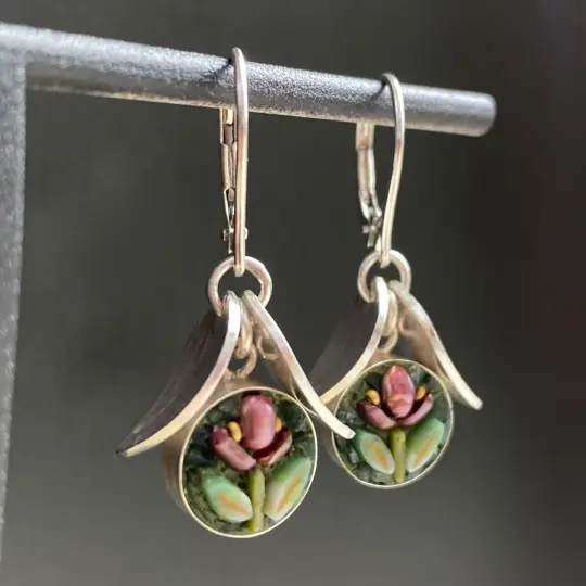 Snowdrop Crocus Earrings