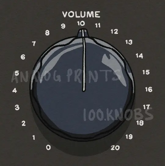 #100knobs  027/100 OP-6 Volume Control POSTER