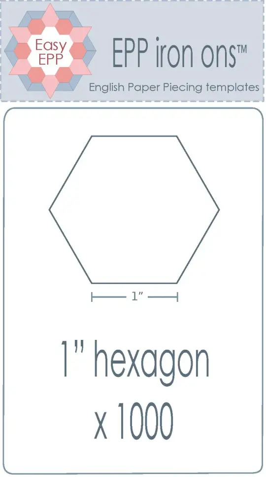 1" Hexie x 1000 Pack