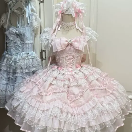 Classy Pink Multi-layered Hem Homecoming Dress A-Line Square Bow-knot Mini Quinceanera Dress RS692