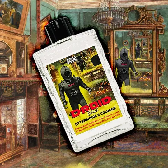 Droid Black Artisan Aftershave & Cologne | Homage to Floïd Black