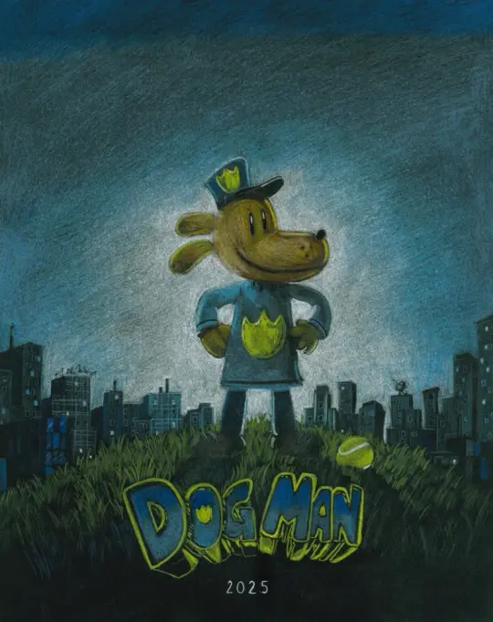 “Part man. Part dog. All hero.” DOG MAN Art Print