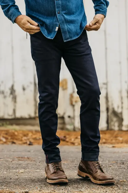 The Pen Slim - Indigo Black Raw 10.5oz Selvedge
