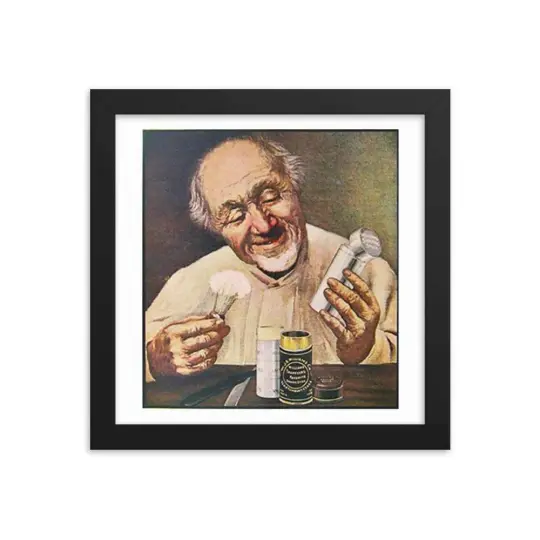 Vintage Shave Stick Advert Framed Print