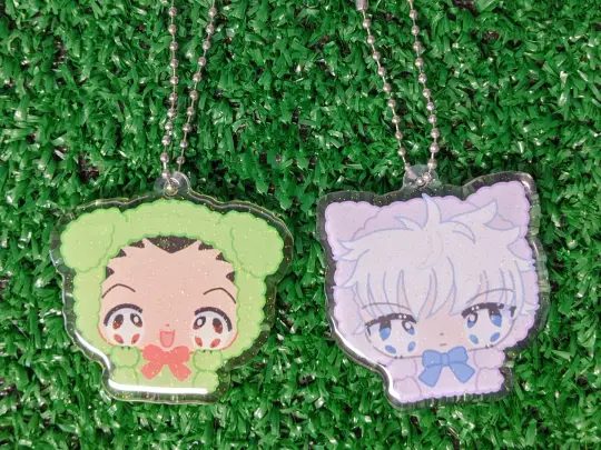 hunter teddy bear large acrylic charm