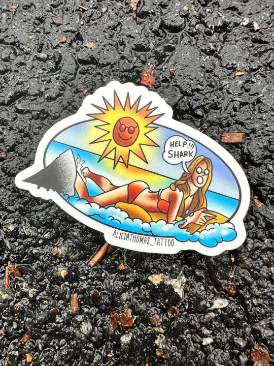 Jaws Billboard Sticker